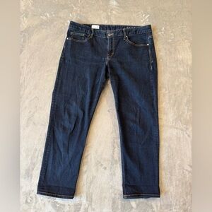 GAP 1969 Men’s Real Straight Jeans Dark Rinse Size 33 Stretch Denim